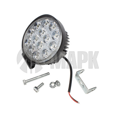 KS-WR014F-CH Фара противотуманная OFF-Road (Круглая,14 диодов, рассеиваемый свет) 12/24V 27W (115х55х130)